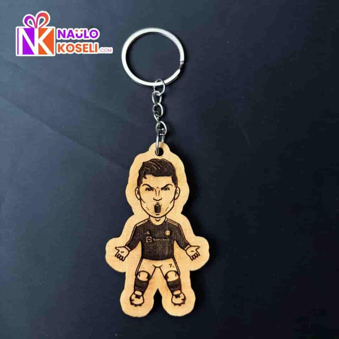 Ronaldo engraved keyring