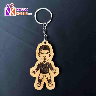 Ronaldo engraved keyring
