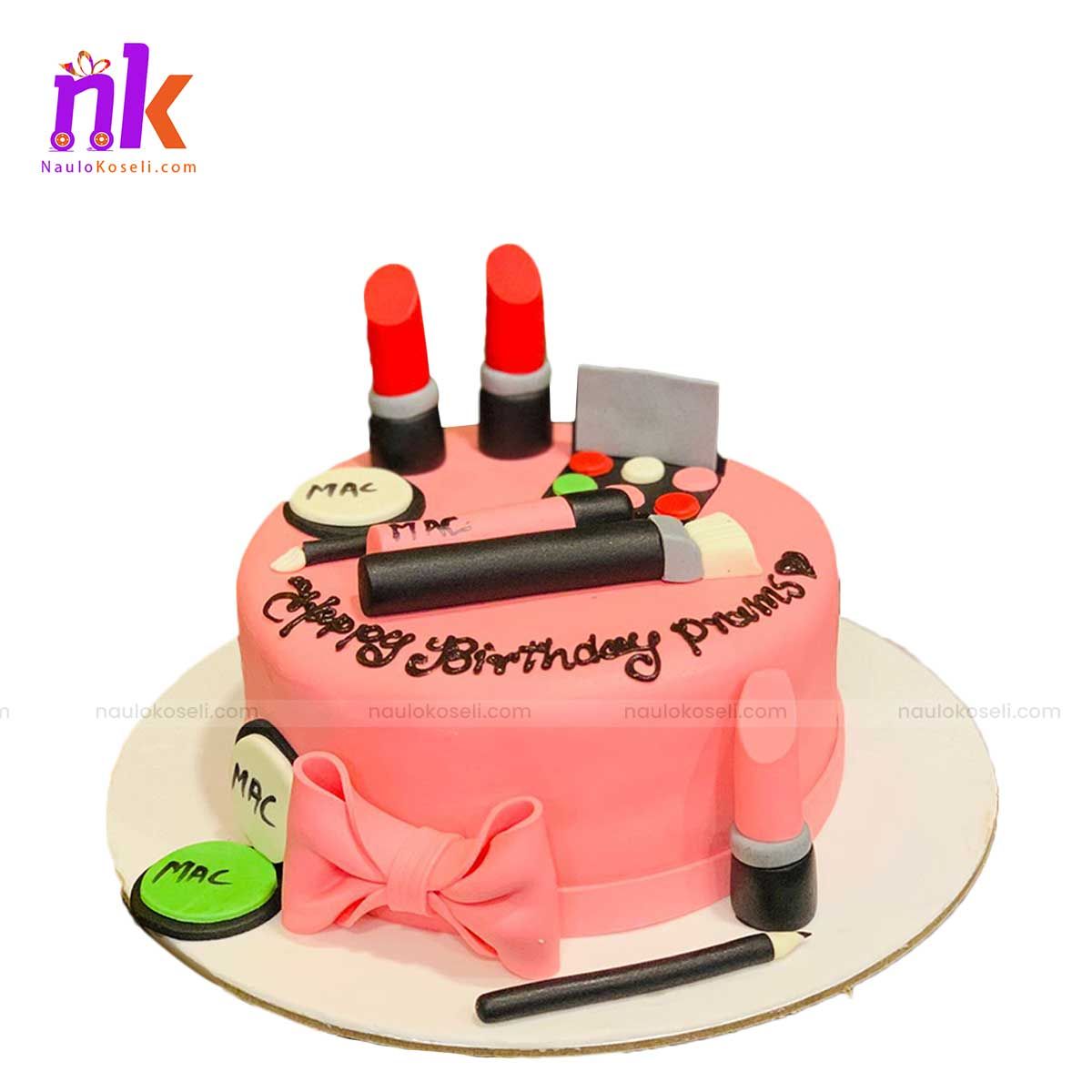Make Up Themed Cake- 2 Pounds